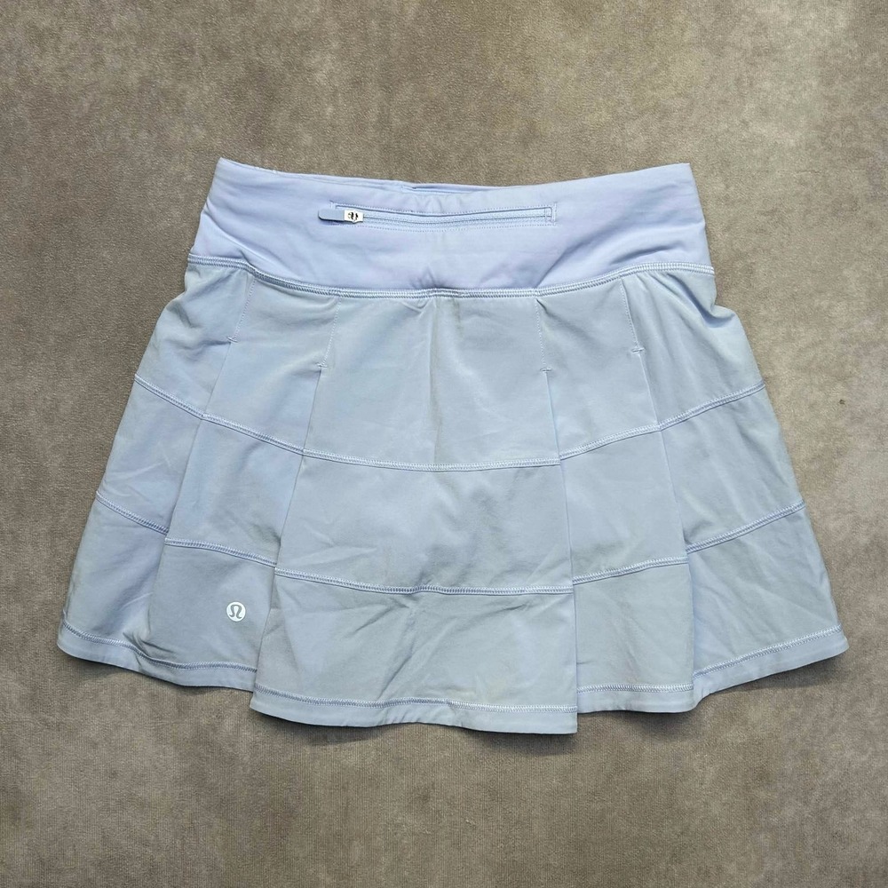 Lululemon Pace Rival Skirt Light Blue Tennis Running Skort Size 0